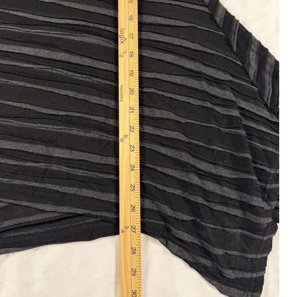 NWT Cut Loose Sheer Textured Tunic Long Sleeve Med Asymmetric Black Whimsygoth - Picture 3 of 6